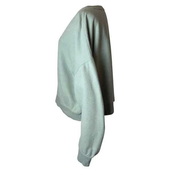 Rails Sweatshirt Women Large Light Seafoam Green Hilda Gathered Sleeve Cropped‎ - Image 8