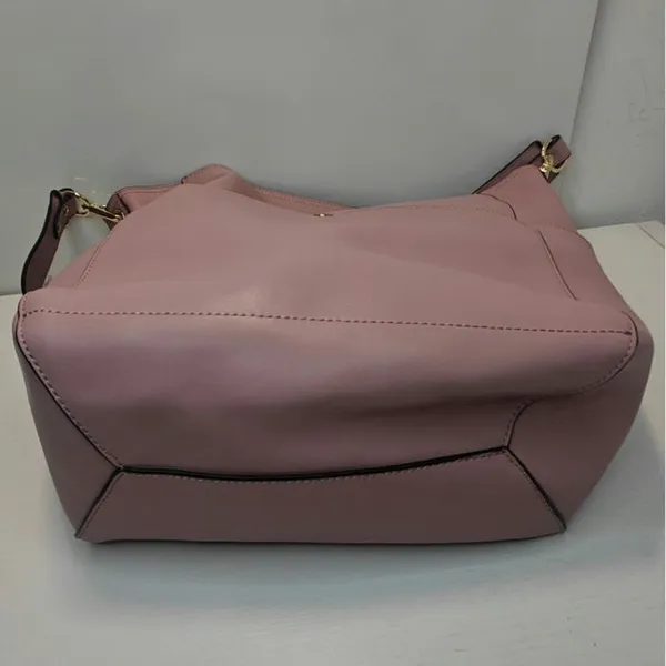 Baby Pink leather Tote by Bostatent - Image 4
