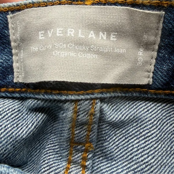 Everlane Curvy 90s Cheeky Straight Jeans Womens 30 NWT High Rise Rigid Denim - Image 5
