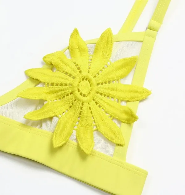 Boutique sunflower bikini set - Image 2