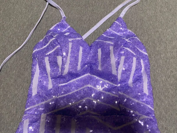 Long Lavender Prom Dress - Image 5
