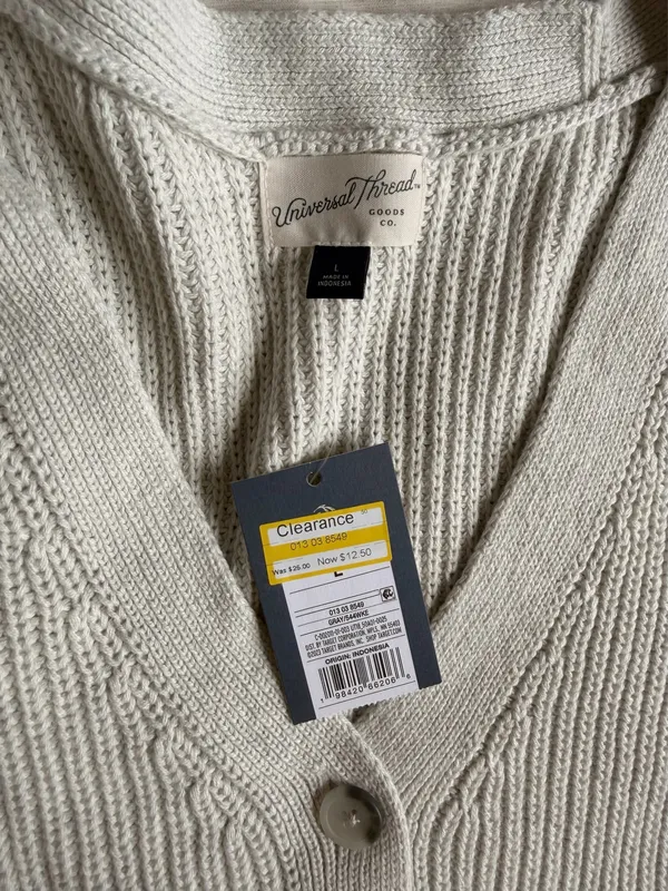 Universal Threads Sweater Vest Cream - Image 2