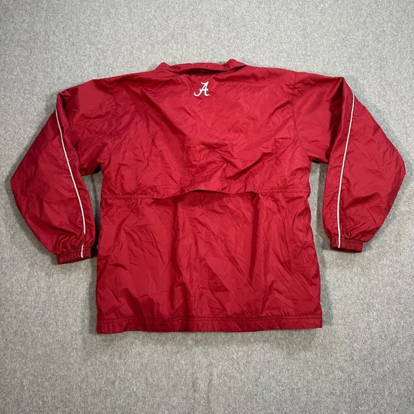 Alabama Crimson Tide Red Oak Sportswear 1/4 Zip Pullover Windbreaker Size Large - Image 7