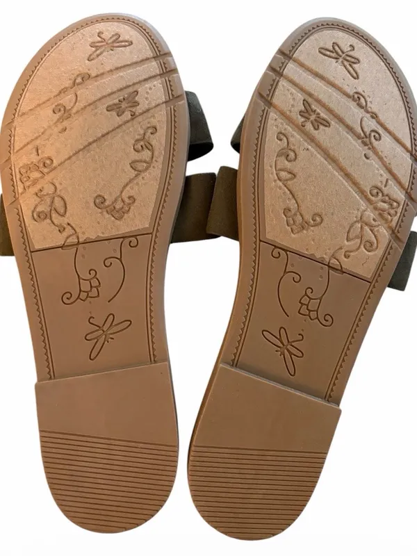 Mari A. H-Cutout Women’s Slide Sandals Dark Olive 6 1/2 NWT - Image 3