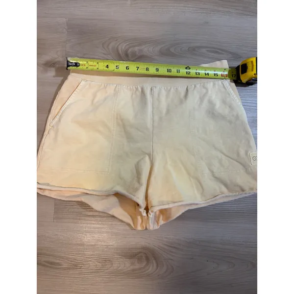 CALIA Shorts Yellow L‎ Womens Cotton Knit Lounge Activewear - Image 7