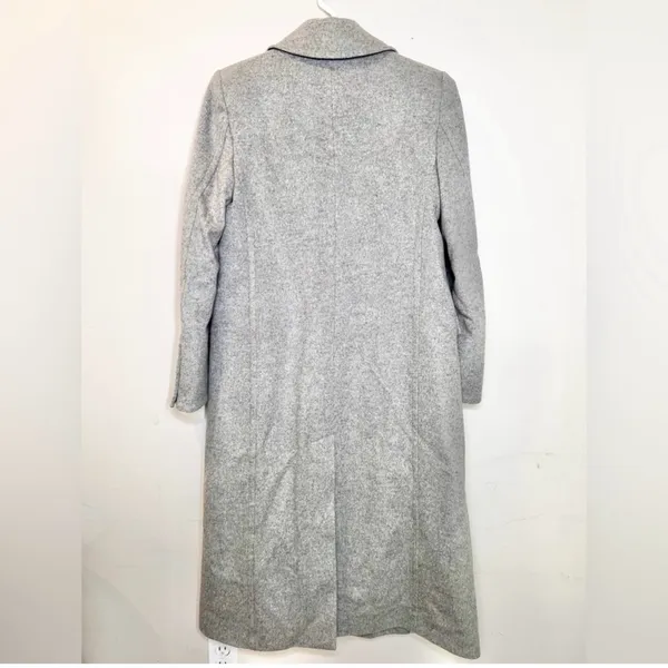 Veronica Beard Nalida Overcoat Grey Size 6 Wool Cashmere Long Cardigan Coat - Image 12