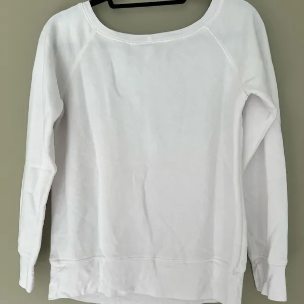 Champagne themed White Sweatshirt with Gold Text - Image 2