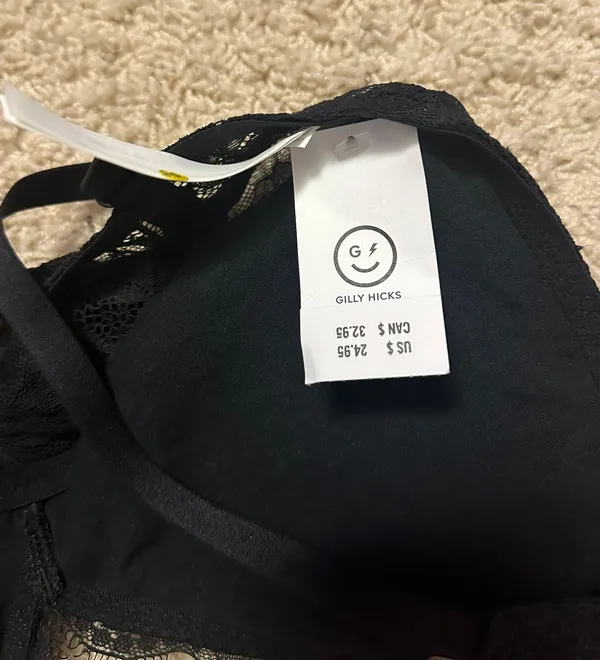 Gilly Hicks By Hollister Black NWT Bralette - Image 2
