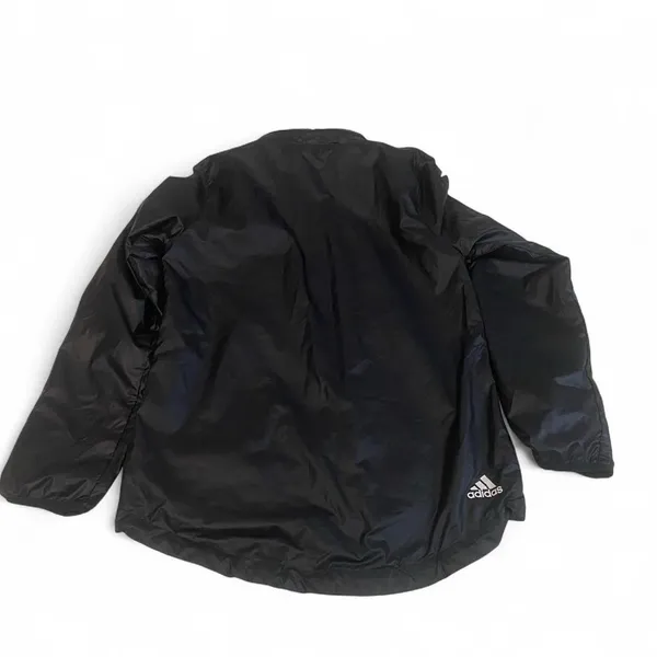 Adidas Women's Linear Windbreaker W/Hoodie, Rain Jacket, Full Zip, Black Size XS - Image 5