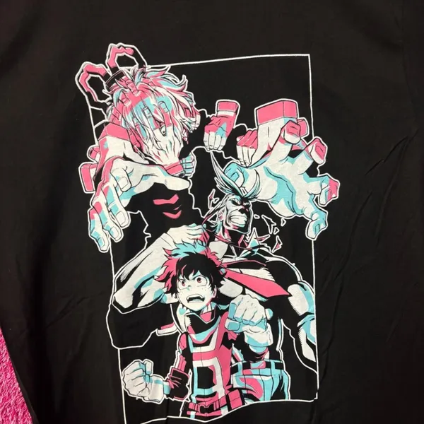 My Hero Academia Anime Characters Tshirt XL - Image 4