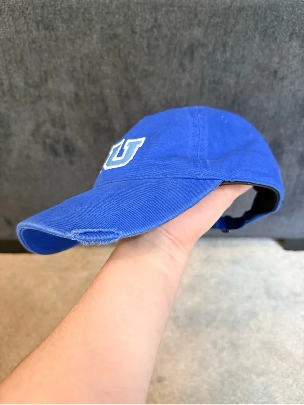 Disney Pixar Monsters University Blue Distressed Adjustable Hat - Image 2