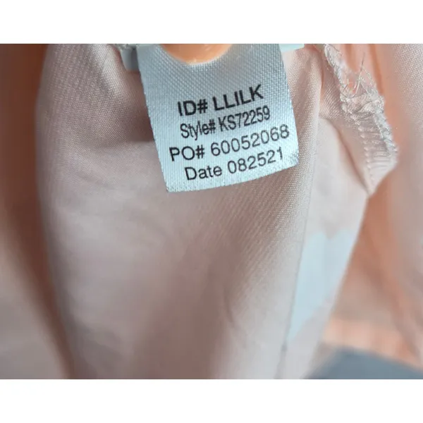 Kate Spade New York Swan Print Caftan Maxi Dress Lounge Nightgown Pink L/XL - Image 7