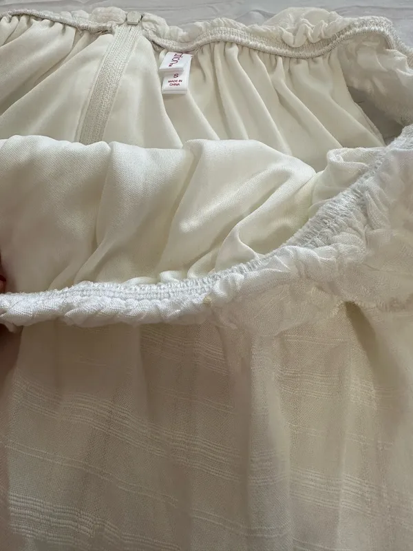 White Off-The-Shoulder Dress - Image 6