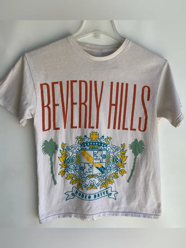 Beverly Hills rodeo drive vintage retro tee t-shirt graphic tee medium - Image 2