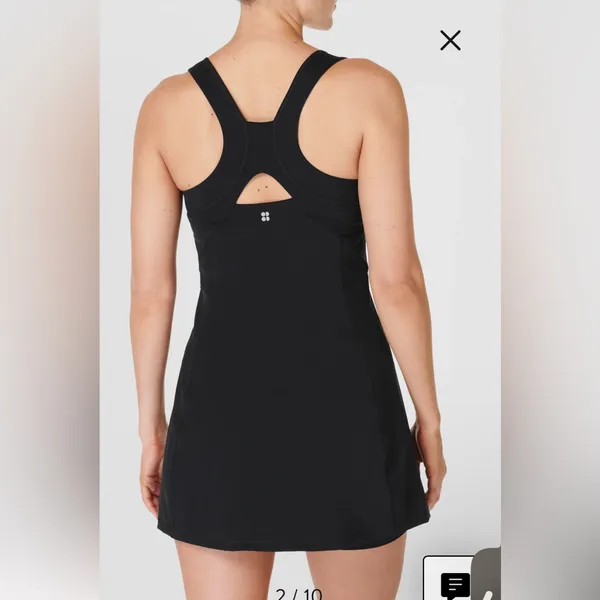 NWT Sweaty Betty Power Pro‎ Racerback Workout Sport Dress Black Sz XS $148 - Image 3