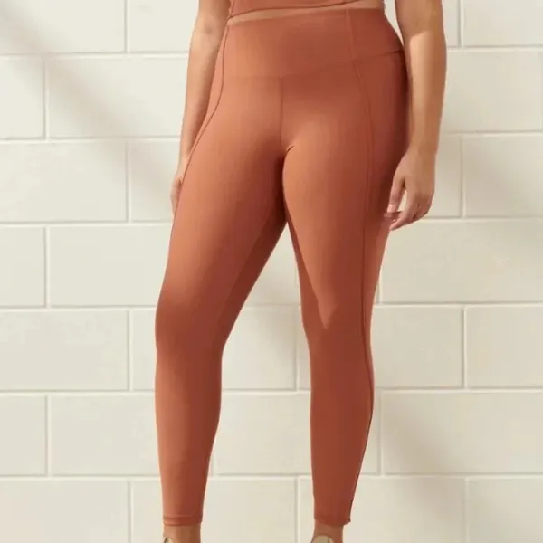 Abercrombie & Fitch YPB sculptLUX 7/8 Leggings Copper Size Small - Image 7