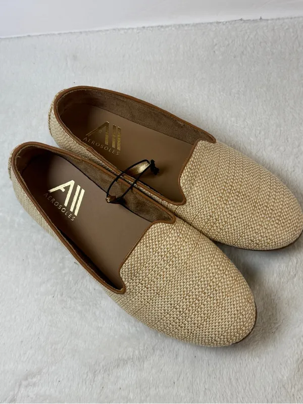 AEROSOLES Beige Woven Slip-On Loafers woven raffia - Image 7