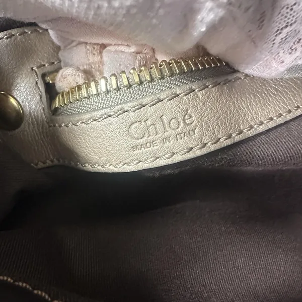 Chloé Bay Shoulder Bag Vintage Medium Brown Leather Gold Hardware Italy Classic - Image 4
