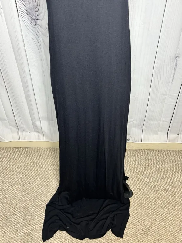 PPLA Womens Black Plunging Open Back Knit Tank Dress Sleeveless Size M - Image 3
