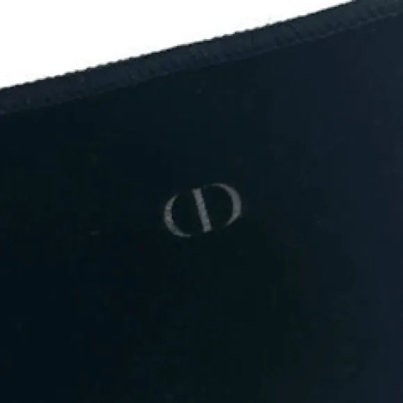 Christian Dior Velvet Open Top Pouch Storage Dust Bag with Subtle CD Logo - Image 4