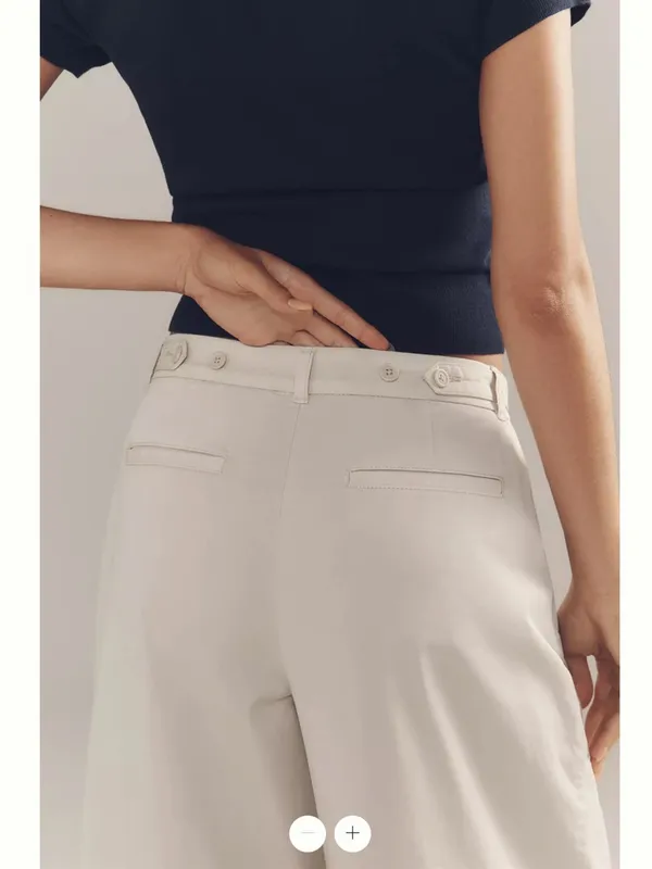 By Anthropologie Low-Rise Pleated Wide-Leg Trousers - Image 6