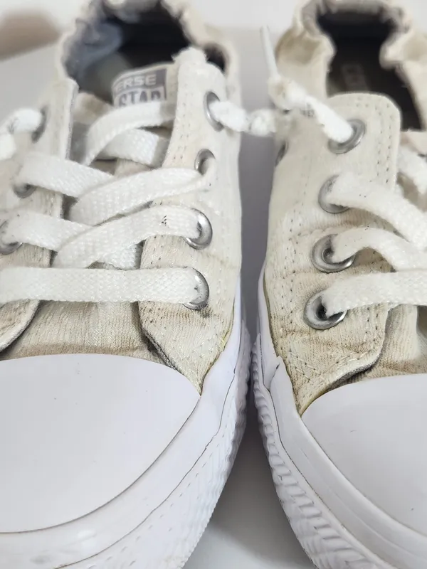 Converse Cream and White Womens All-Star Shoreline Slip-On Sneakers Size 7 - Image 3