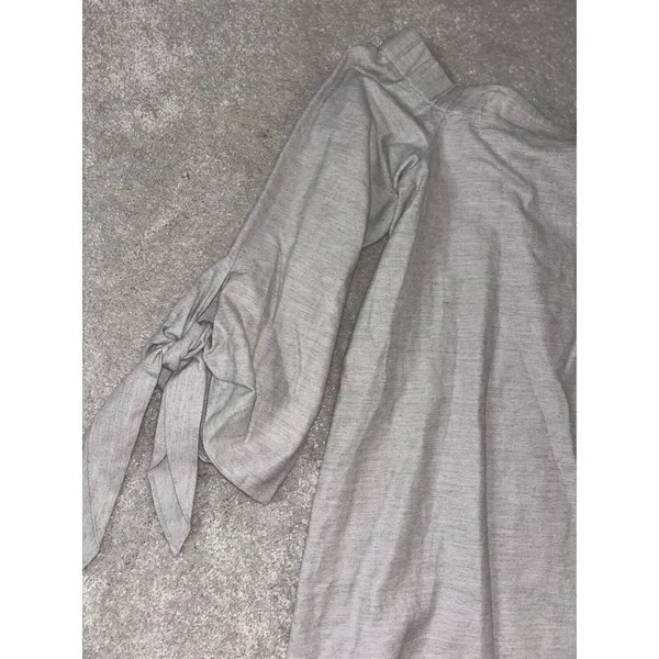 club monaco sophiya top chemise heather‎ gray size 6 - Image 2