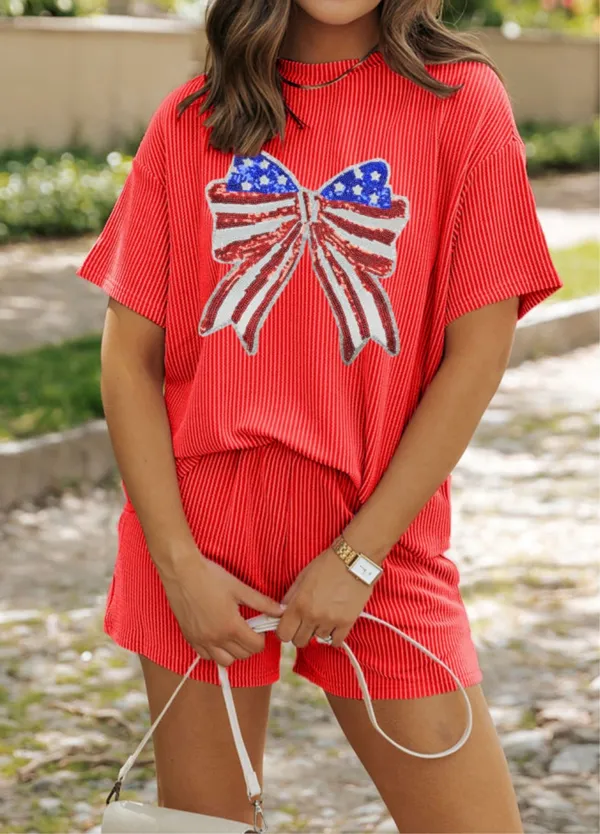 Independence 2 Piece Set Red Size M - Image 3