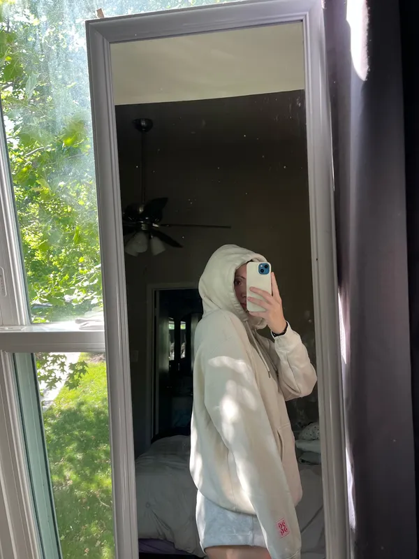 glossier cream hoodie White Size M - Image 2