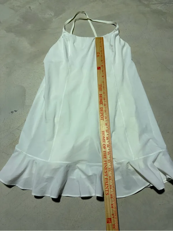 Aerie offline White Ruffle-Hem tennis Dress built in shorts medium - Image 2