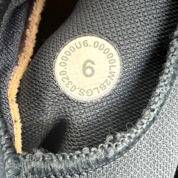 Lululemon Ebb to Train Bra Iron Blue High Neck Racerback Sports Bra Size 6‎ - Image 2