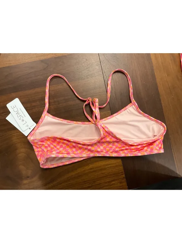 L*Space Pamela Bikini Top in Heat Waves Large New Womens Swimsuit - Image 4