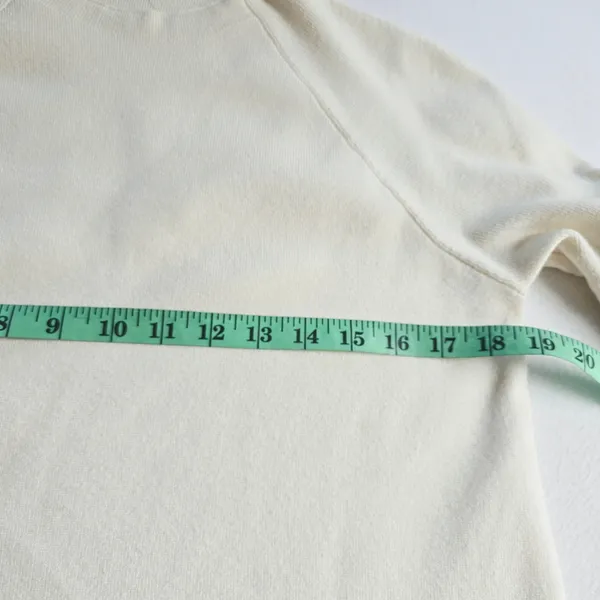 Anthropologie Moth Cream Ivory‎ Bell Sleeve Knit Sweater Shift Dress Medium - Image 9