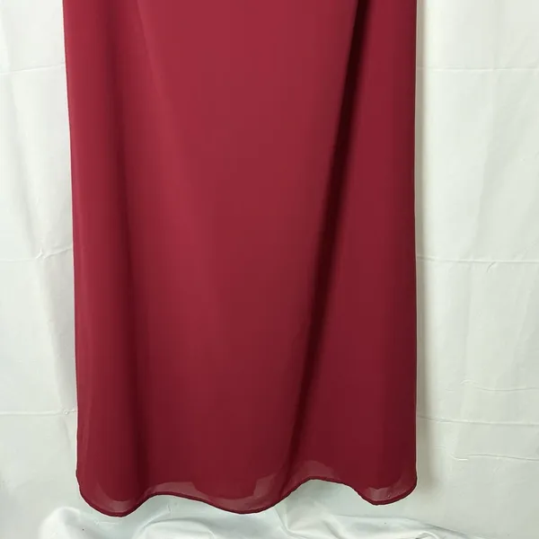ALFRED SUNG Size 8 Claret Strapless Sweetheart Neckline Formal Cocktail Dress - Image 3
