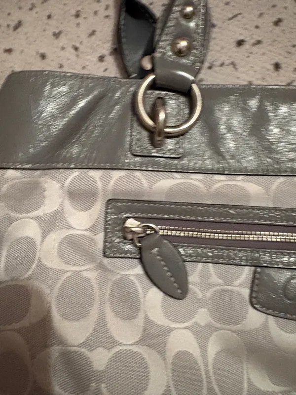 COACH Brooke Jacquard‎ Satchel Handbag Gray J1072-F15533 - Image 4