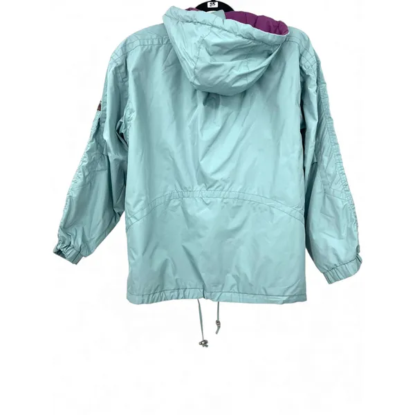 Vintage Y2K 8 M Obermeyer ski jacket powder blue Coat Hooded Embroidered Womens - Image 5