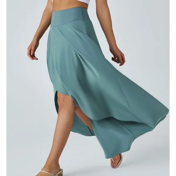 Halara Breezeful Maxi Skirt Size Large NWT 2-in-1 Balletcore Waterfall Hem - Image 4