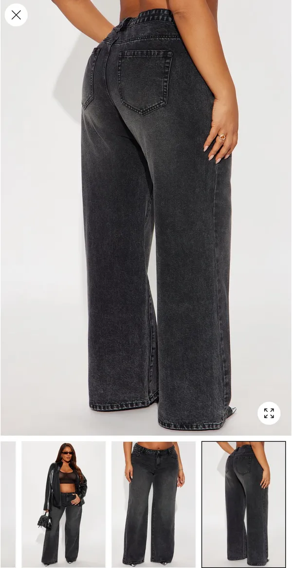 FashioNova Low rise wide leg jeans - Image 2