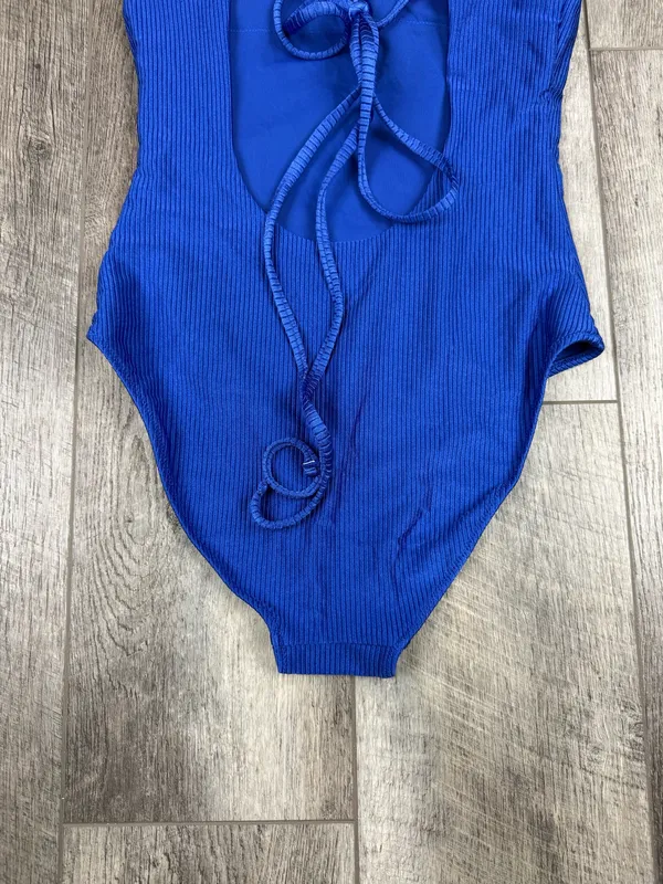 Aerie Blue Ribbed One Piece Swimsuit - Image 6