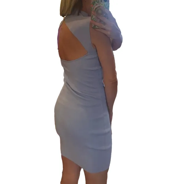 Revolve light blue Sleeveless ribbed Dress - Image 2