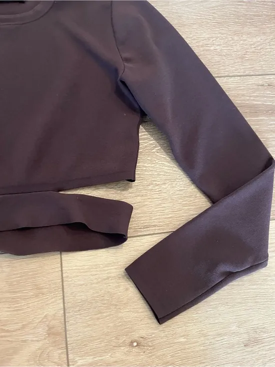 Aritzia Ten by‎ Babaton Retrospect Cutout Sweater Brown Size M - Image 4