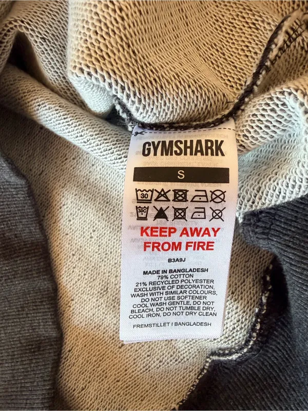 Gymshark REST DAY sweats 1/2 zip pullover sweatshirt size S, NWOT - Image 12