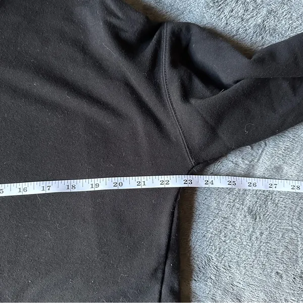 Calvin‎ Klein Black Long Sleeve Pullover Crop Sweatshirt Size XL - Image 5