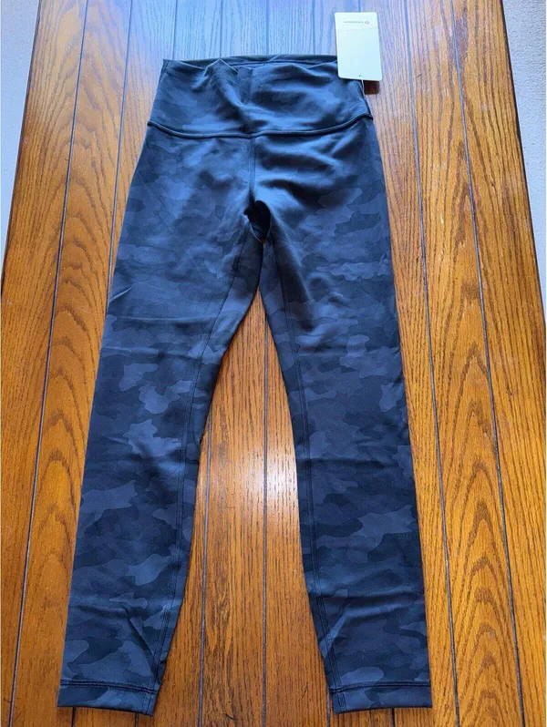 Lululemon Wunder Train High Rise 25” Heritage Camo Black Size 6 NWT - Image 3