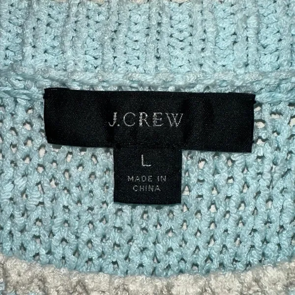 J Crew Mint Chunky Knit Sweater Oversized Crewneck‎ Pullover Large - Image 5