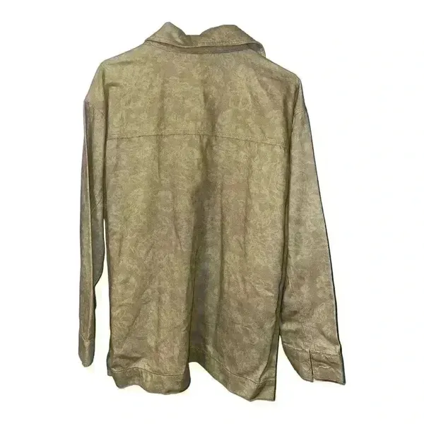 TopShop Cream‎ Floral Print Button Down Jacket. Size 8-10 - Image 4