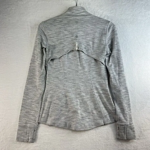 Lululemon Size 6 Define Jacket Space Dye Camo White Silver Spoon Luon‎ Stretch - Image 10