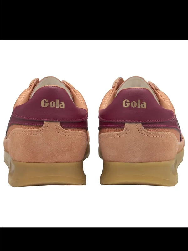 NEW Gola Harrier Trainer in Peach and Burgundy - Image 5