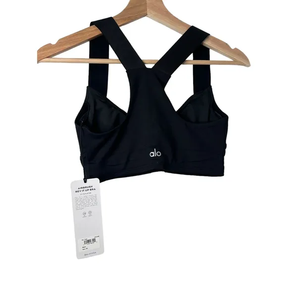 Alo Yoga AIRBRUSH REV IT UP BRA Black NWT XS - Image 5