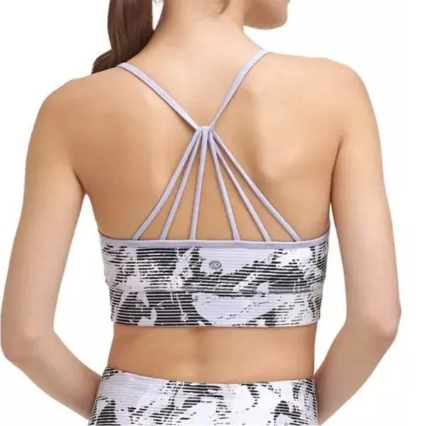 NWT DKNY Sport Sports Bra Purple/White/Black (dp1t8172) Size XL - Image 5